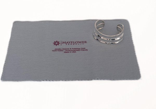 Pro Size Polishing Cloth Set of 2 Large Cleaning Cloths Pure Cotton Made in USA for Gold Silver and Platinum Jewelry Coins Watch, Silverware 11 x 14 inches each Tarnish Remover Keeps Jewelry Shining - Image 8